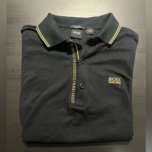 Slim Fit Hugo Boss Polo With Branded Placket